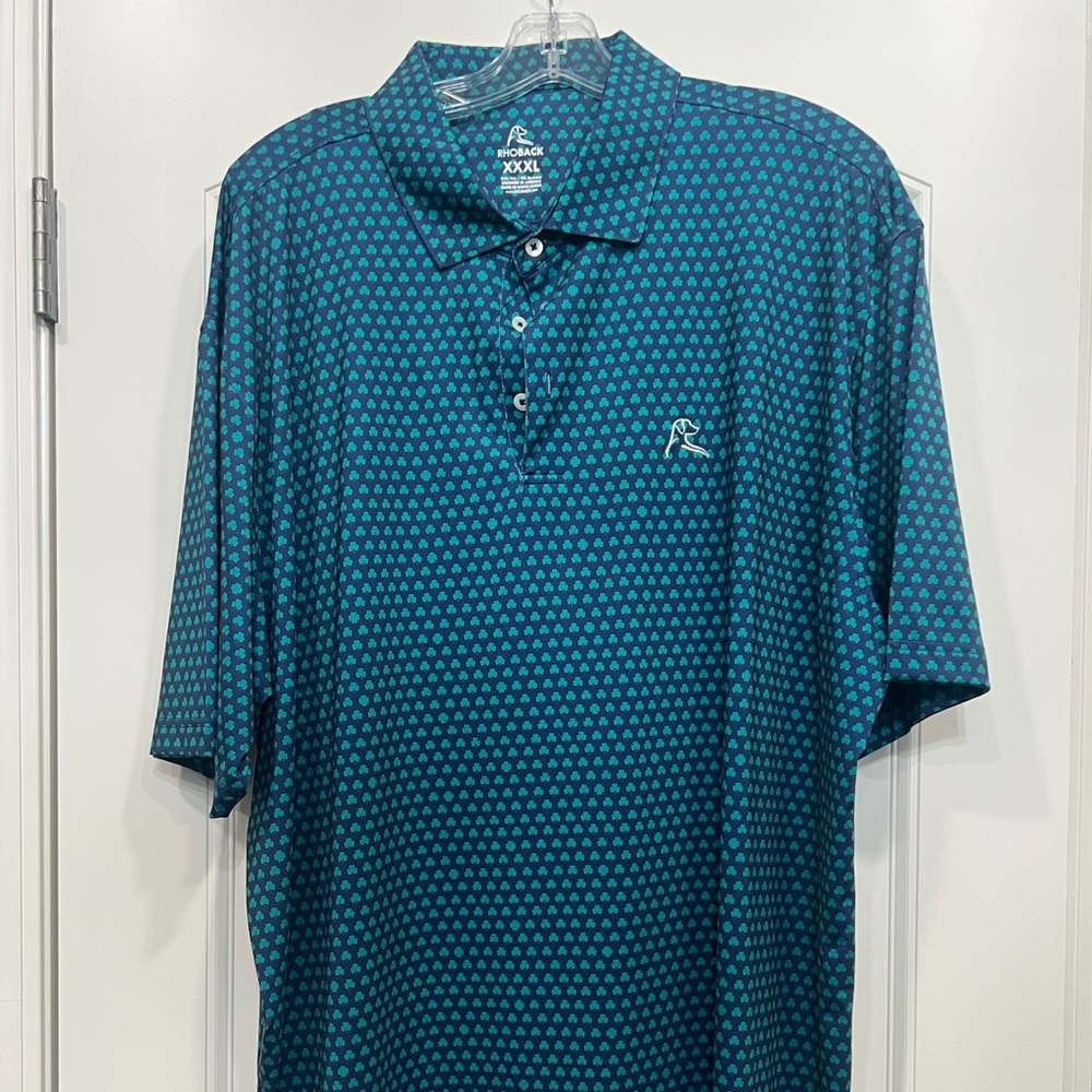 Rhoback Men’s Clover Polo - “The Four Leaf”